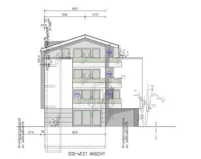 Projektierte 3-Zimmer-Neubauwohnung mit Balkon in Weil am Rhein