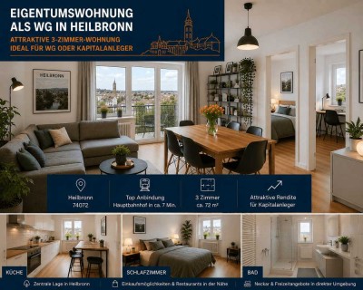 Provisionsfrei / Kapitalanlage in Heilbronn – Sofort Cashflow + massive Steuervorteile nutzen