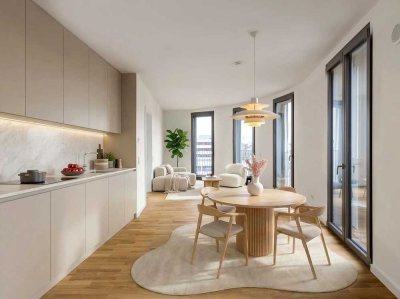 Kompaktes Penthouse mit umlaufender Terrasse und weitem Blick über Charlottenburg
