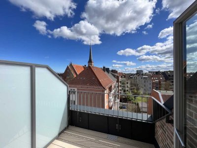 Möblierte 1-Zimmerwohnung mit Dachterrasse im Fünfgiebelhaus zu vermieten