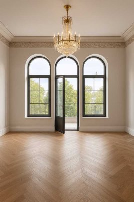 Luxus-Altbauwohnung mit 3 Balkonen