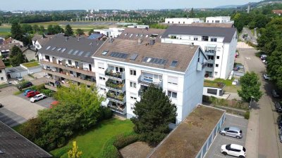 Barrierefreie 3-Zimmer-Wohnung mit Balkon & Klima, 92,28 qm, Wolfartsweier, Renovierungsbedürftig