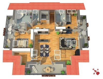 Traumhafte Dachgeschosswohnung