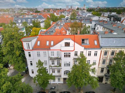 Charmante Dachgeschosswohnung mit Terrasse und Erker in Spandau