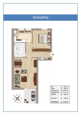 2-Zi-Wohnung von Eigentümer zu vermieten