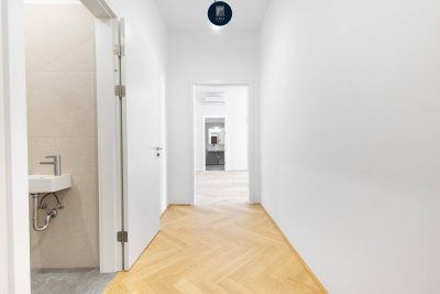 "Apostelhof" 2 Zimmerwohnung mit Terrasse- modern living im Altbau auf höchstem Standard mitten im 3. Bezirk