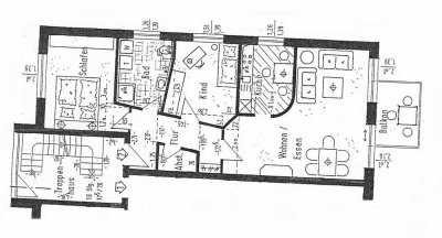 Ruhige barrierefreie 3 Zimmerwohnung mit Balkon, Garten und Stellplatz