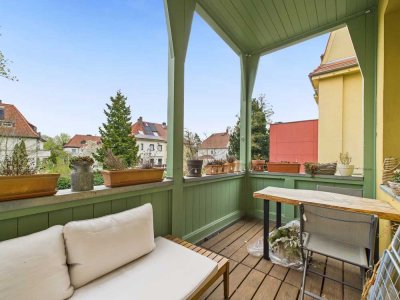 Bezugsfreie 2-Raum Wohnung mit Balkon und Garten!