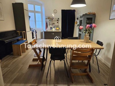 Tauschwohnung: 3 Zimmer mit Wohnküche und Garten (93 qm) gegen 4 Zimmer