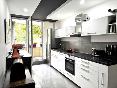 Ruhige und helle 3 Zi. Whg. mit Garten und Tiefgarage