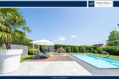 Willkommen im Urlaub ! Exklusive Immobilie mit Infinity- Pool, Sauna & zus. Baugrundstück – (4 km)