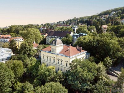 WIENTALBLICK | Herrschaftliche Stilaltbauwohnung mit 4 Zimmern und ca. 4,40m Raumhöhe | Balkon geplant | Parkplätze | sanierungsbedürftig