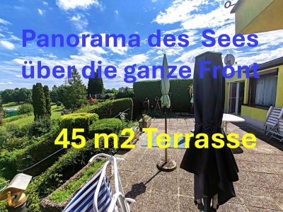 Wenn man besondere Dinge nicht nur erkennt, sondern auch belebt, wissen Sie, worauf es im Leben ankommt ! WOW, so reagierte noch JEDER bei dem Panorama samt Seeblick von der 45 m2 Terrasse ! Da kommt Lebensfreude auf !