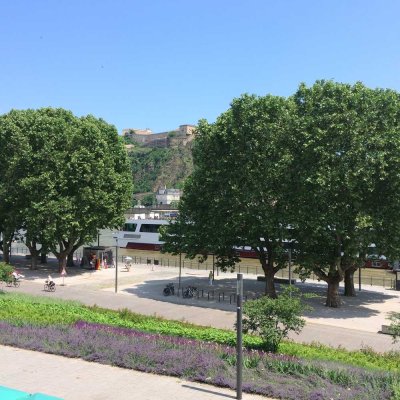 Single-Wohnung mit Rheinblick, 1-Zimmer-Apartment