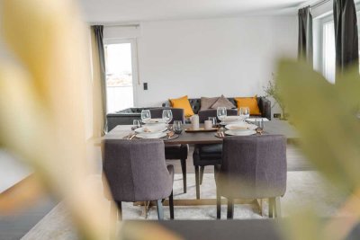 Helle möblierte 2-ZKB Wohnung mit großer Terrasse und Balkon in Mörlenbach