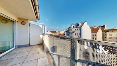 Citylage, 4-Zi-Dachgeschosswohnung mit Terrasse!