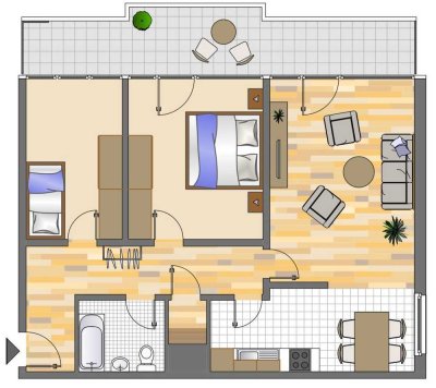 3-Zimmer-Wohnung in Ratingen West