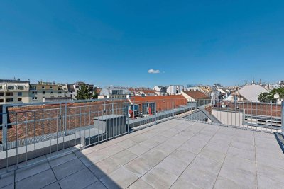 Krongasse! Erstbezug Penthouse mit 3 Terrassen und privatem Liftzugang auf frisch saniertem Altbauhaus! Top17