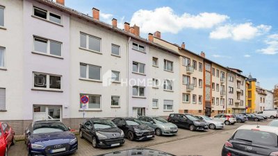 Gepflegte 2-Zimmer-Erdgeschosswohnung mit Südloggia in gefragter Lage von Frankfurt am Main