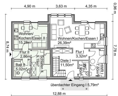Die A 61 führt schnell nach Bad Kreuznach und Koblenz und doch liegen sie in entspannter Lage