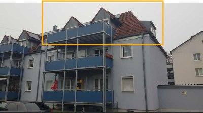 Ganz oben leben, Blick in alle Himmelsrichtungen - 3 ZKB DG-Wohnung, Balkon, A.St.Platz - prov.frei