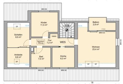 Stilvolle 3-Zimmer-Wohnung mit gehobener Innenausstattung mit Balkon und Einbauküche in Ilvesheim
