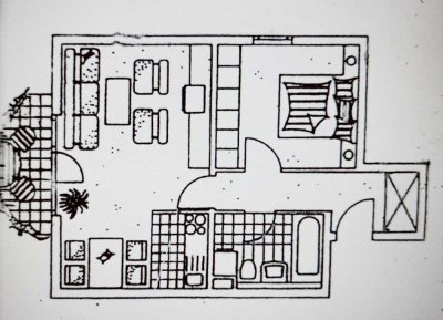 Helle 2-Zimmer-Wohnung mit Balkon im 2. OG in Darmstadt