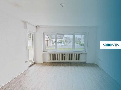 **Toll geschnittene 3-Zimmer-Erdgeschosswohnung mit Balkon und Badewanne**
