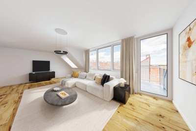 HOCHWERTIGER ERSTBEZUG - 4 ZIMMER DG-MAISONETTE MIT PANORAMA BLICK ÜBER WIEN