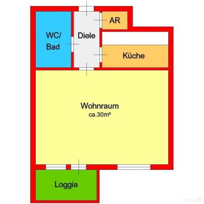 Stadtapartment mit West-Loggia und Parkmöglichkeit bei City-Park zu verkaufen!