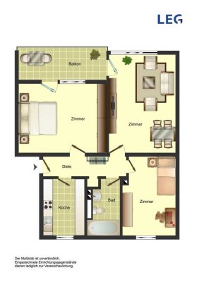 3-Zimmer-Wohnung in Sankt Augustin Niederpleis