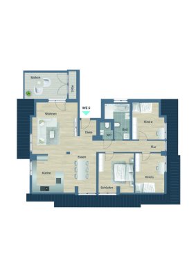 Moderne 4,5-Zimmer-Wohnung im Neubau – Ihr neues Zuhause im Dachgeschoss in Alfdorf! Wohnung Nr. 13