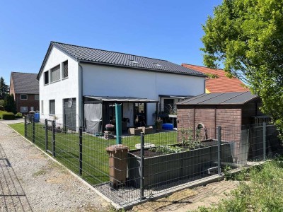 KfW55 Neubau Doppelhaushälfte in Burg bei Magdeburg mit Energieeffiezienz A+