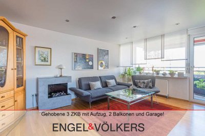 Gehobene 3 ZKB mit Aufzug, 2 Balkonen und Garage!