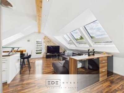 Wunderschöne Dachgeschosswohnung mit Süd-Loggia in München-Untermenzing