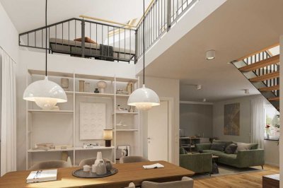 Exklusive Maisonette-Wohnung mit großer Terrasse, Loggia und offener Galerie