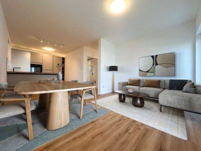 3-Zimmer-Wohnung mit Terrasse, Garten und zwei Stellplätzen im ruhigen Neubaugebiet