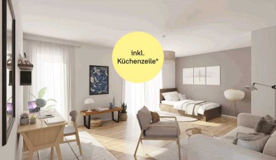 Barrierefreies Miniapartment inkl. Küchenzeile