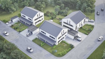 6 exklusive Doppelhaushälften in Mamming - 173 qm mit Garage