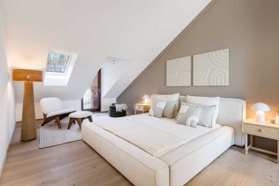 Neubau: Mittelhaus mit modernem Design am Starnberger See