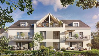 Lichtdurchflutete 4-Zimmer-Wohnung mit Süd-/West Dachterrasse in idyllisch grüner Lage!