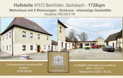 Hofstelle mit bezugsfertigen Wohnungen