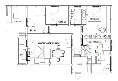 Nachmieter gesucht für Stilvoll renovierte 4-Zimmer Wohnung mit neuer Küche und Bad in Maxdorf