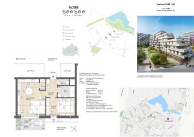 Voll-möblierte Wohnung in Seestadt nahe See, U2
