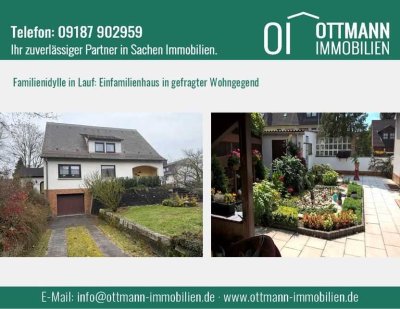 Familienidylle in Lauf: Einfamilienhaus in gefragter Wohngegend