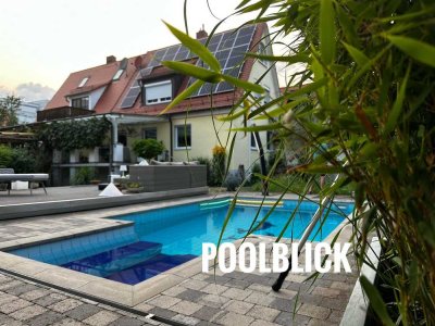 Ihr privates Paradies zu zweit - Stilvolles Haus mit Pool, Doppelgarage und Gartenidylle