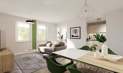 Jetzt Fördermöglichkeiten nutzen! - - - - - - - - - - - - 3-Zimmer-Wohnung mit Wintergarten, 1. OG