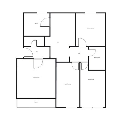Für kleine Familien! 4,5-Zimmer-Wohnung mit Balkon