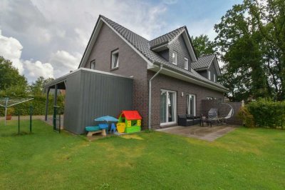 6234 - Keine Käuferprovision! Moderne vermietete Doppelhaushälfte in idyllischer Lage in Harkebrügge