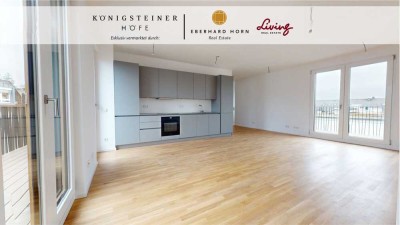 Burgblick in 2-Zimmer-Penthouse -  Neubau Erstbezug | KÖNIGSTEINER HÖFE